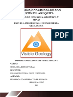 Informe - Uso Del Sotware Visible Geology