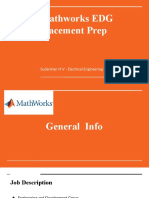 Mathworks EDG Placement Prep: Sudarshan H V - Electrical Engineering