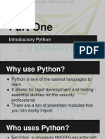 Part One: Introductory Python