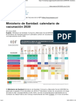Calendario Vacunación Toda La Vida MSCBS 2020