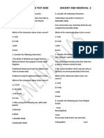 Enliven Ias Mock Test 2020 Ancient and Medieval - 2