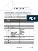 Lista de Documentos Paquete Premium ISO 27001 e ISO 22301 ES