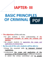 Chapter-Iii: Basic Principles of Criminal Law