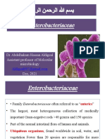 Dr. Abdelhakam Aldigeal Introduction To Enterobacteraceae