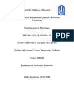 Preparación de Minerales - Reducción de tamaño - IPN ESIQIEE 2MM42