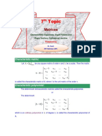 7.characterstics Equation, Eigen-Values, Eigen-Vectors