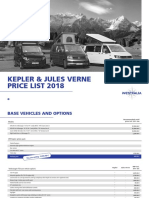 Kepler & Jules Verne Price List 2018