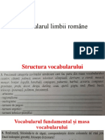 Vocabularul limbii române
