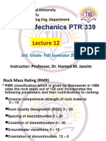 Rock Mechanics PTR 339: Tishk International University Engineering Faculty Petroleum & Mining Eng. Department