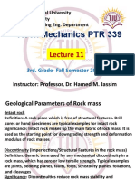 Rock Mechanics PTR 339: Tishk International University Engineering Faculty Petroleum & Mining Eng. Department