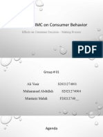 Impact of IMC On Consumer Behavior