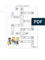 Crucigrama de Sumas y Multpilicaciones