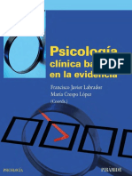 Psicología Clínica Basada en La Evidencia by Francisco Javier Labrador Encinas, María Crespo López (Coords.)