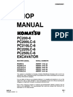 Shop Manual: PC200-6 PC2OOLC-6 PC21 OLC-6 PC22OLC-6 PC25OLC-6 Excavator