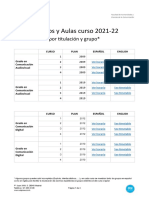 Enlaces Horarios Curso 2021 22