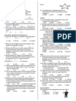 DiagnosticNUMERACY TEST Grade 9 (2016-17)