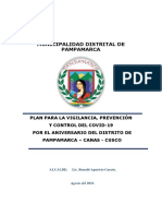Plan Vigilancia Prevencion y Control Covid 19 Anversario Pampamarca 2021