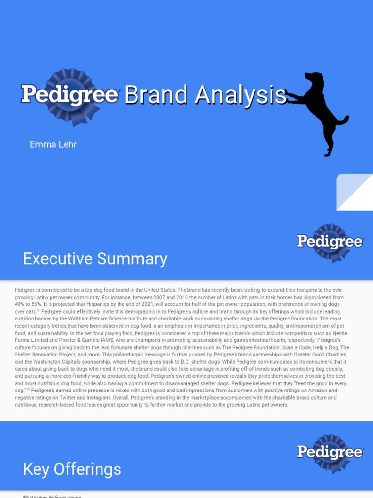 Brand Analysis | PDF | Pet | Foods