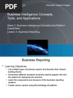 Business Intelligence Concepts, Tools, and Applications