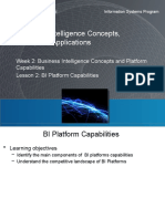 Business Intelligence Platform Capabilities