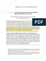 Aceleración de La Enseñanza para Alumnos Superdotados - Argumentas - Rodrigues y de Souza 2012