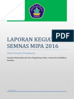 Laporan Semnas MIPA 2016