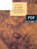 Lorite Mena, Jose - Sociedades Sin Estado. El Pensamiento de Los Otros - [Ediciones Akal, S. a. 1995]
