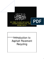 Introduction To Introduction To Asphalt Pavement Asphalt Pavement Recycling Recycling