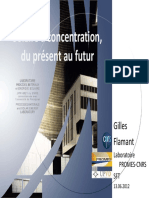 Solaire À Concentration, Du Présent Au Futur: Gilles Flamant