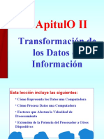 2.1 Procesamiento de Datos y El Computador A Lo Interno