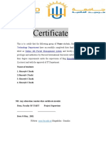 Certificate: Information Technology Department Online Job Portal Management System