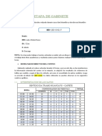 Etapa de Gabinete: IMD (5D+