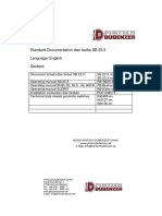 Standard Dokumentation + SD SB23.3 En1 - 1 - 00