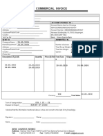 Freight Invoice Maersk Line