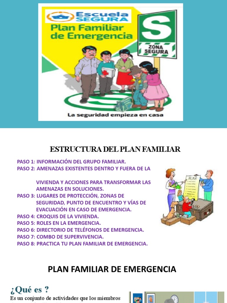 Plan Familiar de Emergencia | PDF | Defensa Civil | Gestión de emergencias