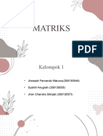 Matriks (Jhoseph Fernando Waruwu - 208130048)