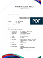 Shipping Instruction To MESA