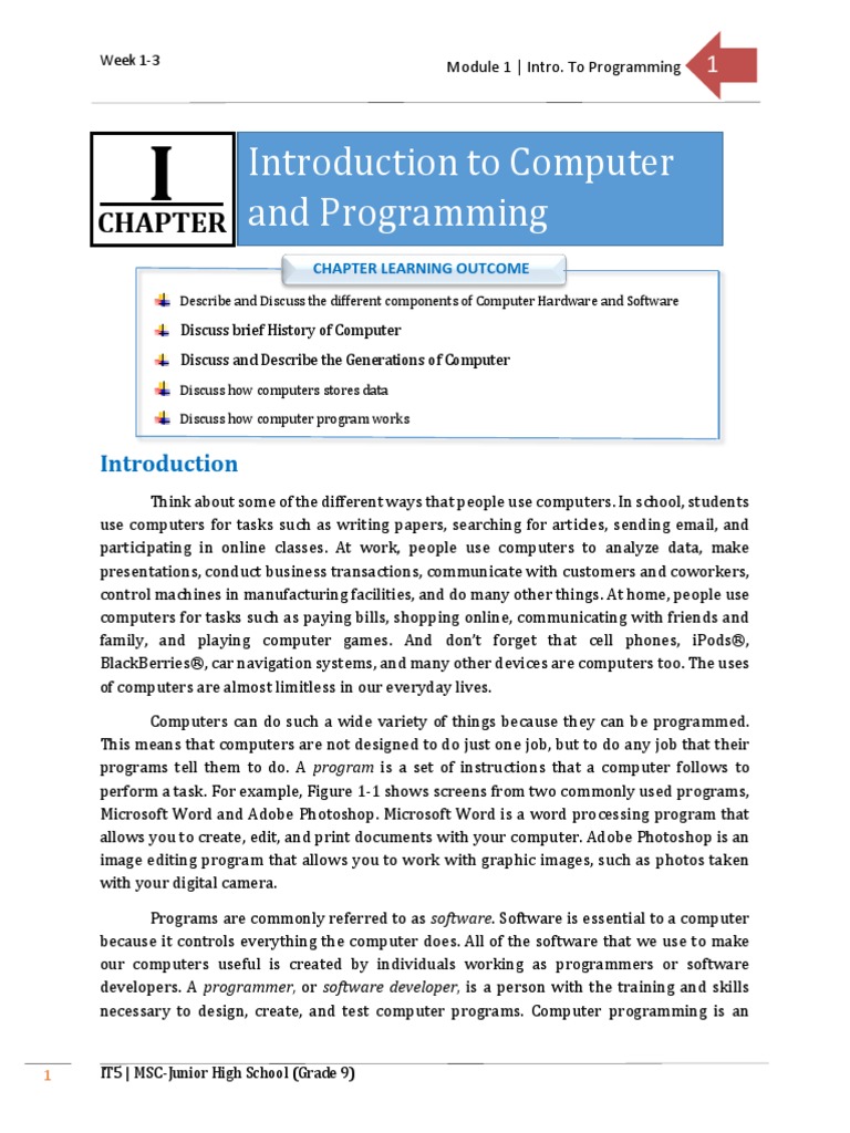 (Chapter 1) Lesson 1.1 - History of Computer and Computer Generations ...