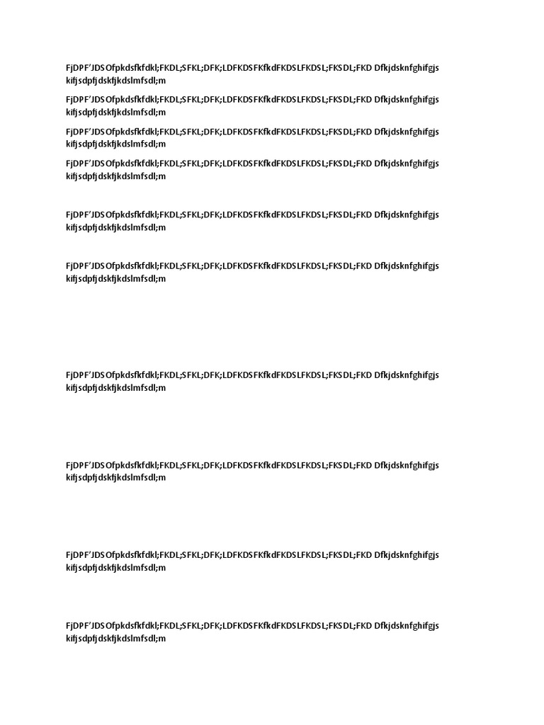 Unstructured Text Sample Document | PDF