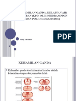 Kehamilan Ganda, Kelainan Air Ketuban (KPD, Oligohidramnion Dan Poliohidramnion)