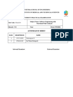 Attendance Sheet: Saveetha School of Engineering Saveetha Institute of Medical and Technical Sciences