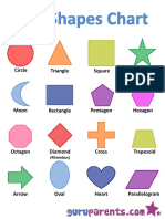 2d Shapes Chart For Children