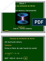 1.3 Estimación de Límites Mediante Sustitución Directa y Factorización