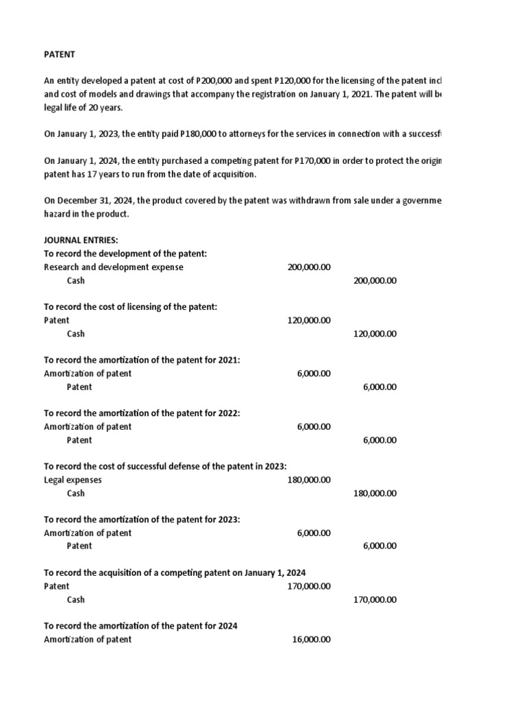 Intangible Asset Pdf Trademark Patent