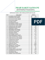 DAFTAR LIST HARGA OBAT SPESIALIS PENYAKIT DALAM