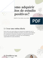 Como Adquirir Habitos de Estudio Positivos