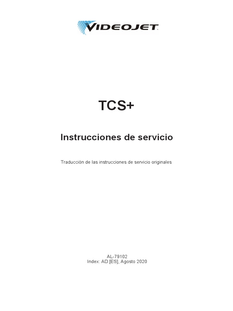 Manual Videojet TCS+ Software ES PDF Usuario (informática) Contraseña
