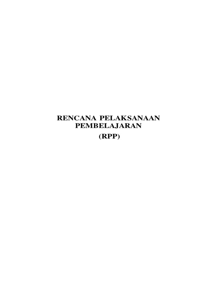 RPP 1 PPG Daljab 2021 UPI | PDF