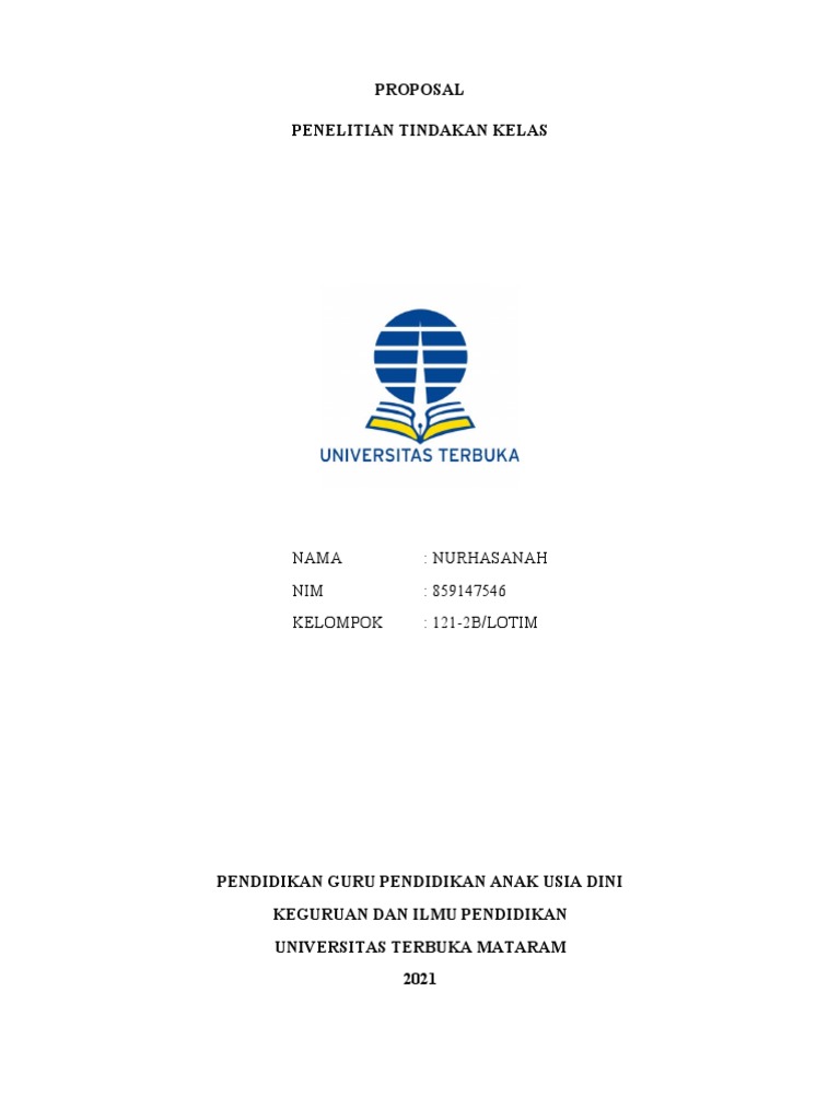 Proposal PTK: Media Gambar untuk PAUD | PDF | Karier & Perkembangan ...