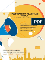 3.4. Klasifikasi & Spesifikasi Produk